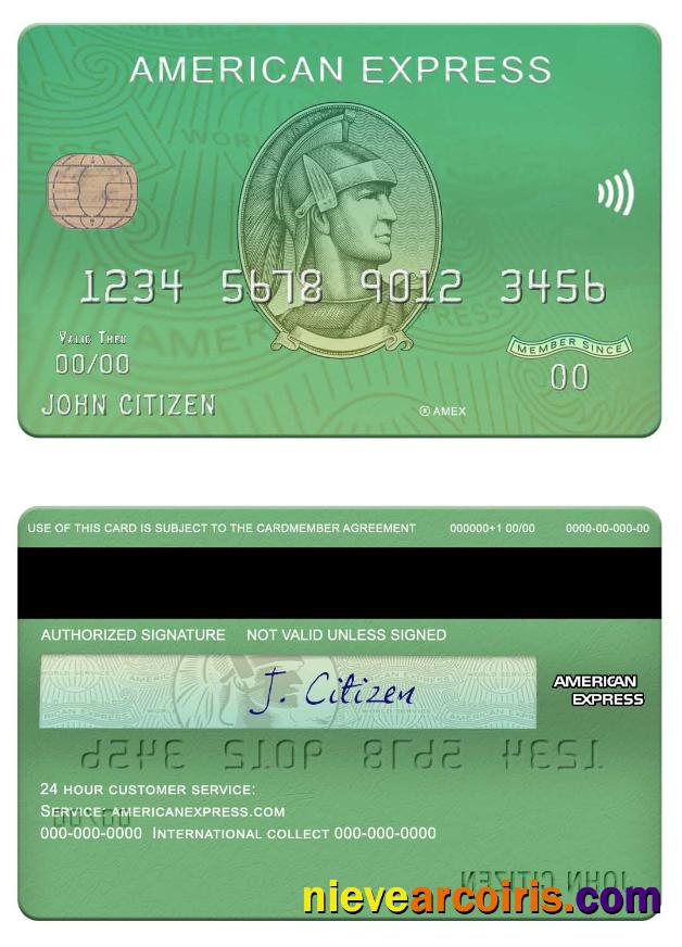 USA Waste Management bank Amex green card